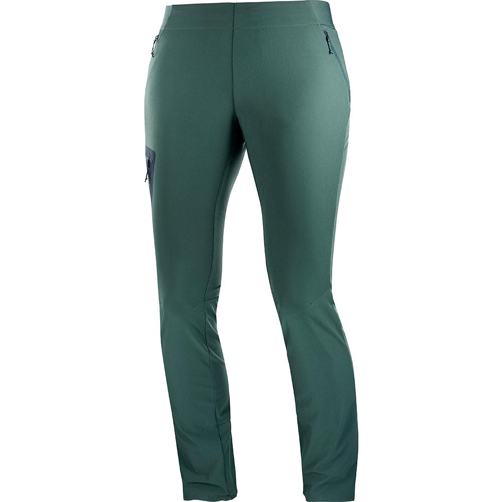 Pantalons Salomon Femme Vert - Salomon WAYFARER ALPINE W - France (2834-NIXKC)